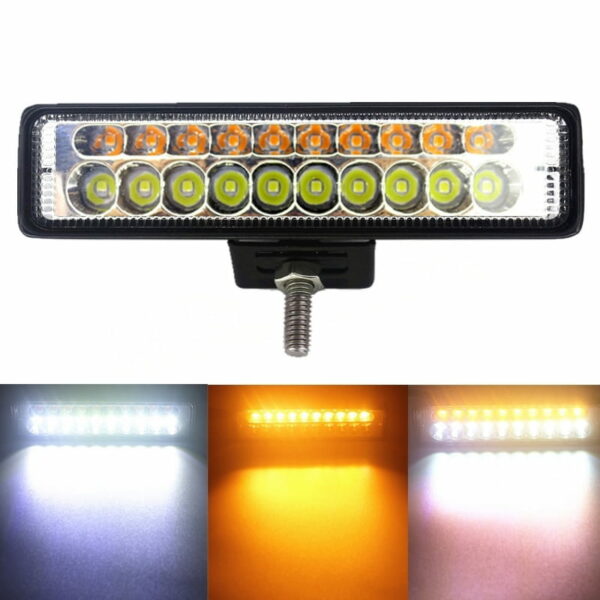 12V LED Light Bar Yellow White Warning Led Lights for Car ido.lk