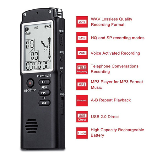 8GB Dictaphone Digital Voice Recorder Telephone Recorder Gadgets & Accesories