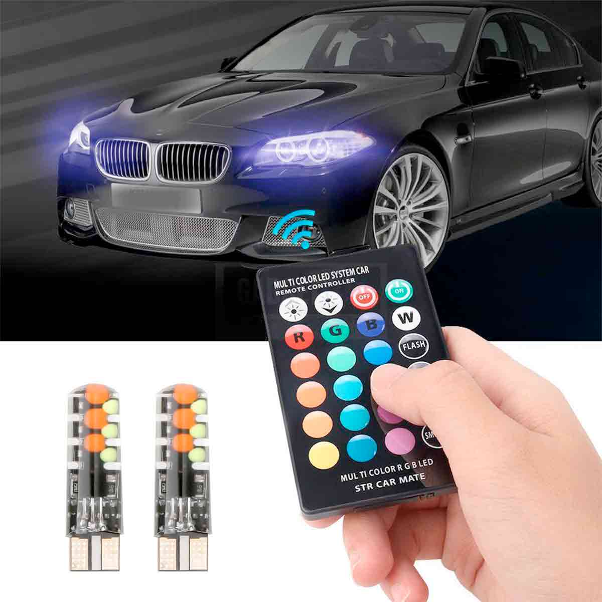 RGB LED Lights with Remote: Buy LED Multicolor Colorful Car Auto Lamp of Infrared Ray Remote Control Best Price in Sri Lanka | ido.lk