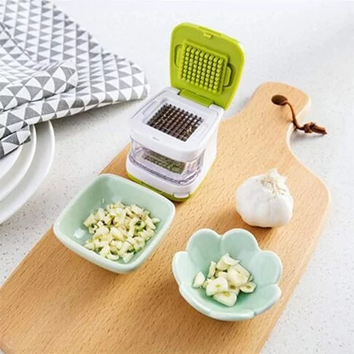 Garlic Press Chopper Slicer and Dicer Double Side Kitchen & Dining
