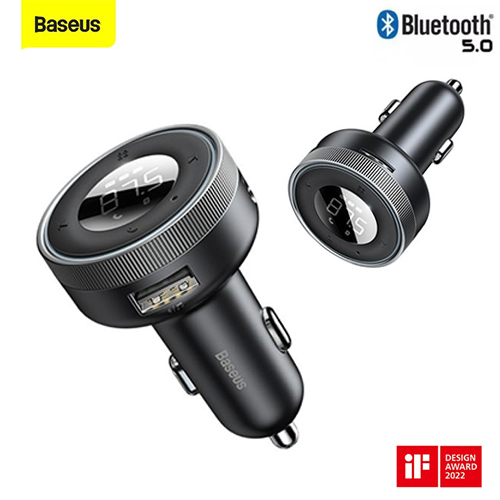 Baseus FM Transmitter Car Bluetooth 5.0 Music Adapter Car Care Accessories