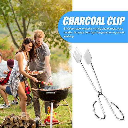 Grill Tongs for BBQ Charcoal clip Food Scissors Outdoor Accessories