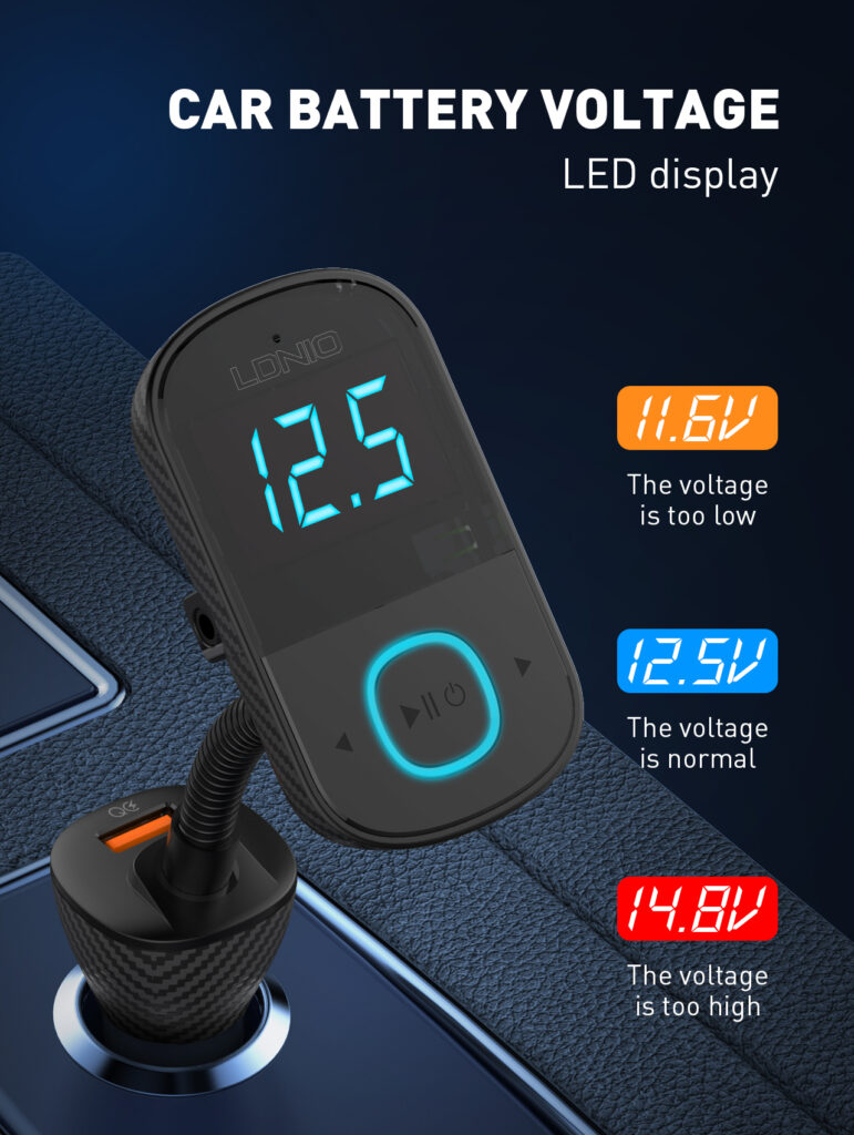 LDNIO Car FM Transmitter Bluetooth: Buy car FM Modulator Best Price in Sri Lanka For Online Shopping | ido.lk