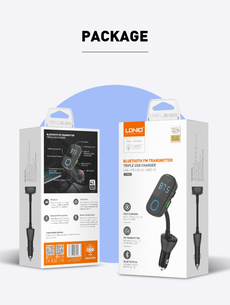 LDNIO Car FM Transmitter Bluetooth: Buy car FM Modulator Best Price in Sri Lanka For Online Shopping | ido.lk