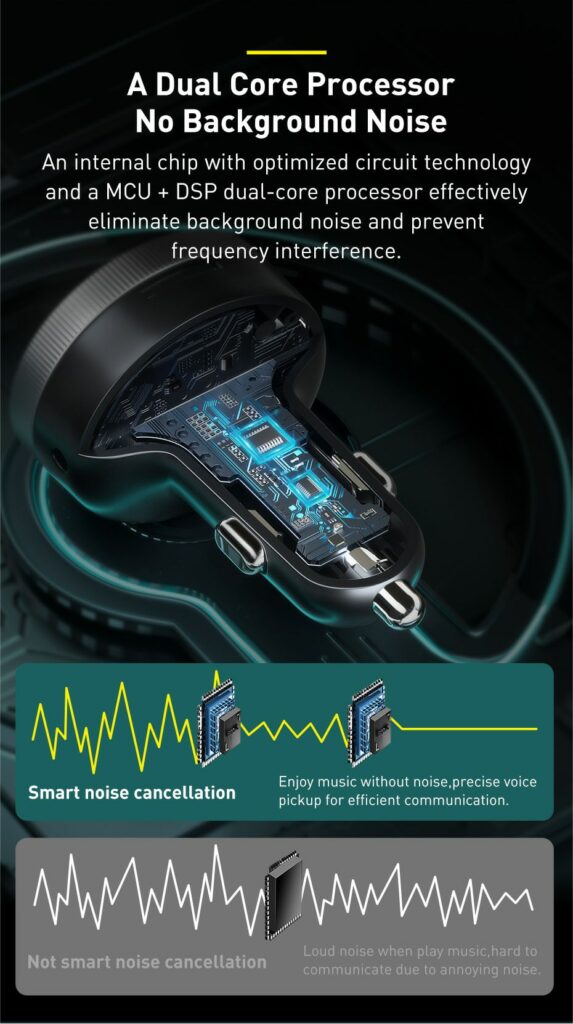 Baseus FM Transmitter Car Bluetooth 5.0 Music Adapter: Buy Car FM Modulator Best Price in Sri Lanka for online Shopping | ido.lk