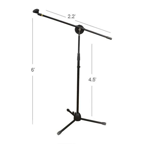Microphone Stand Adjustable Mic Stand & Boom @ido.lk