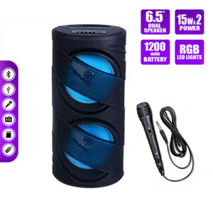 Portable Wireless Speaker with Wired Microphone GTS-1309 Audio