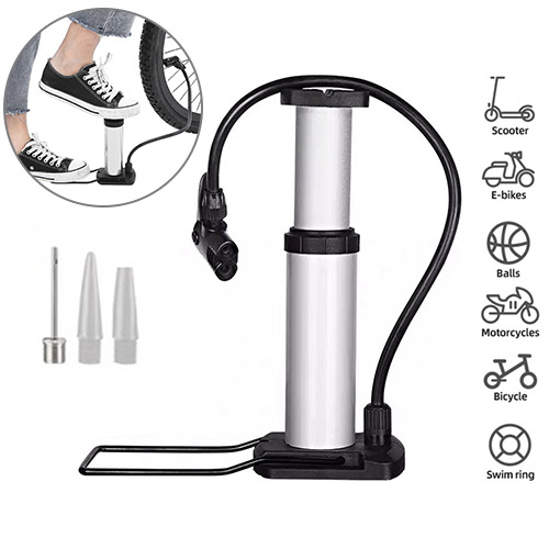 Portable Mini Foot Air Pump for Bicycle, Bike and Car Outdoor Accessories