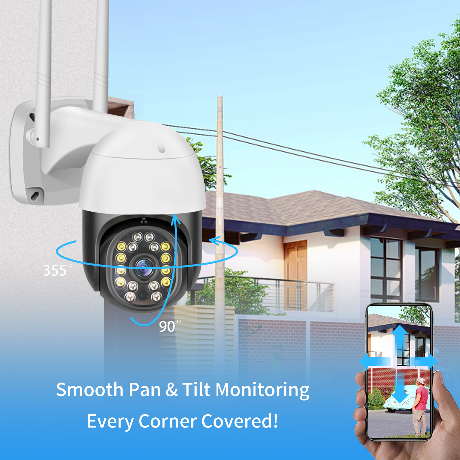 3MP PTZ WIFI Outdoor CCTV Camera V380 Pro: 3MP PTZ WIFI Outdoor CCTV Camera Best Price in Sri Lanka | ido.lk