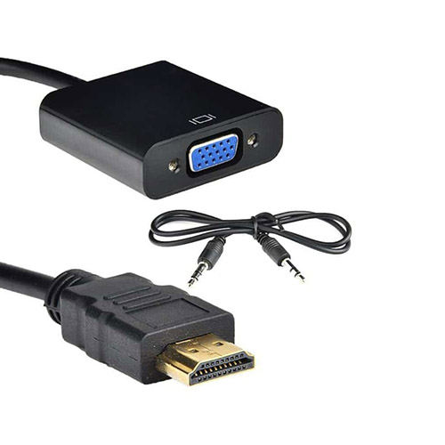 HDMI to VGA Converter with Audio Output Computer Accessories