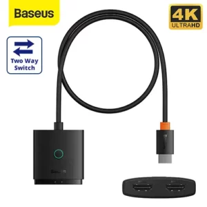 Baseus 2 in 1 Bidirectional HDMI Switch with 1M Cable Computer Accessories