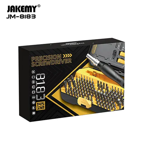 JAKEMY JM 8183 Screwdriver Set 145 in 1 Precision tool kit Computer Accessories