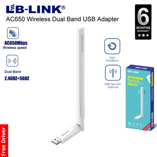 LB link USB WIFI ADAPTER 650Mbps Dual Band BL-WDN650A Sri Lanka @ ido.lk