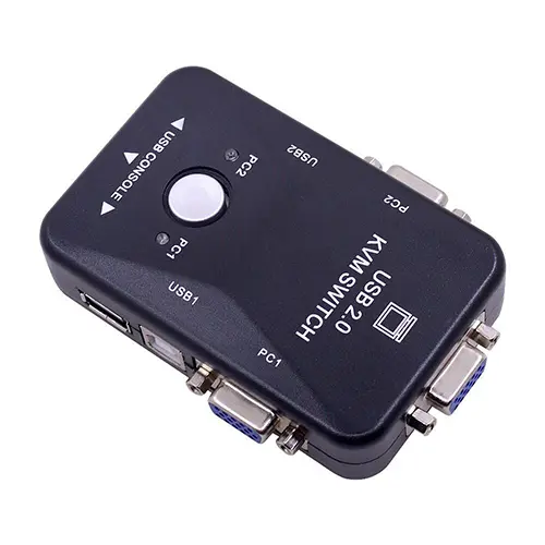 2 Port USB Manual KVM Switch Computer Accessories