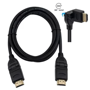 360 Rotatable Angled HDMI Cable 1.5M Computer Accessories
