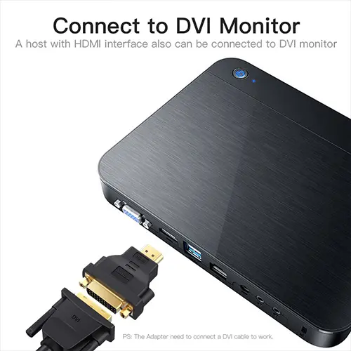 HDMI Male to DVI I Female Converter Computer Accessories