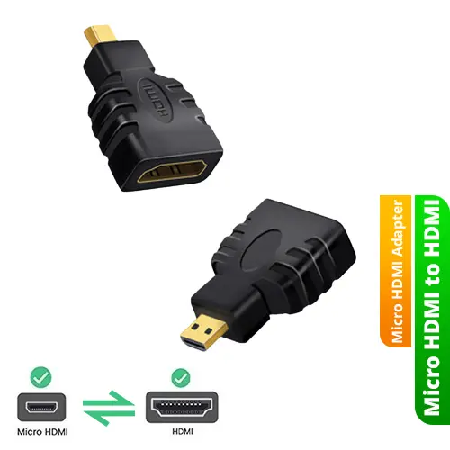 Micro HDMI to HDMI Converter Adapter Computer Accessories