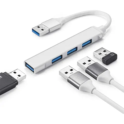 4 Port USB 3.0 Hub Slim Portable USB Hub Extensions Computer Accessories