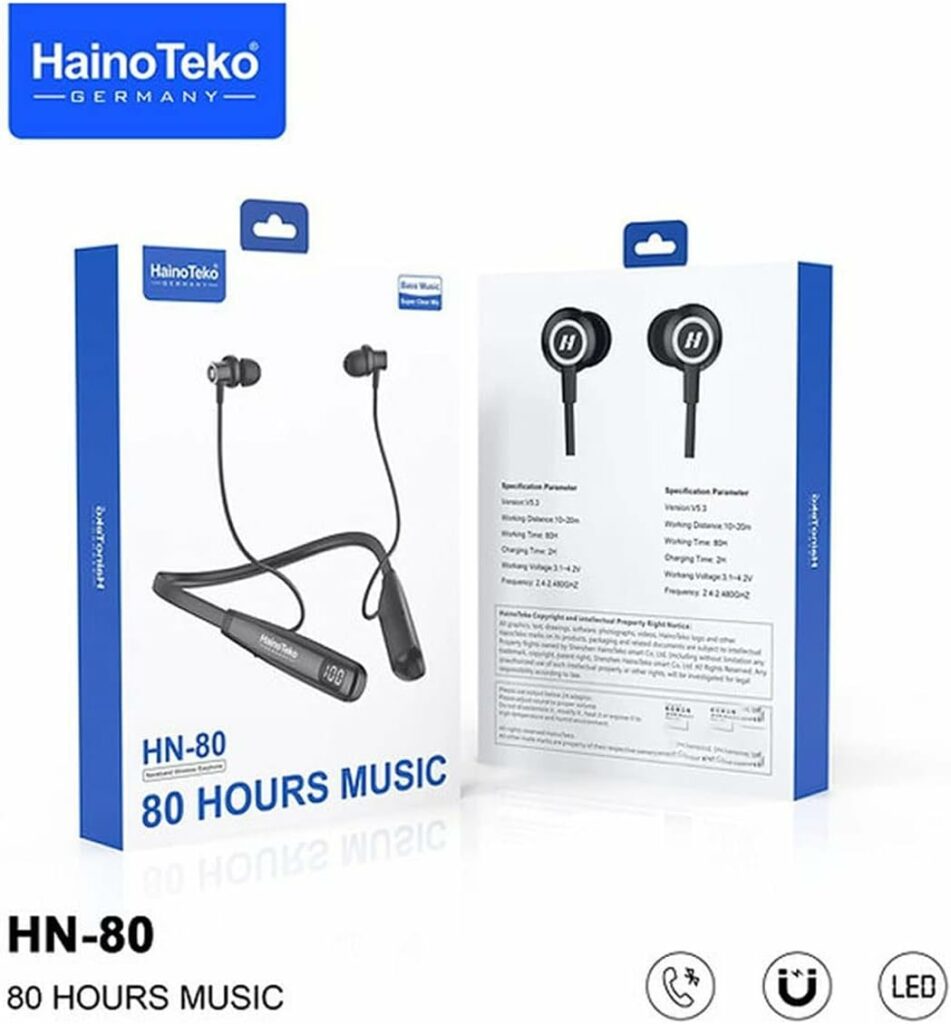 Haino Teko HN 80 Bluetooth Neckband: Buy Haino Teko HN 80 Bluetooth Neckband Best Price in Sri Lanka | ido.lk