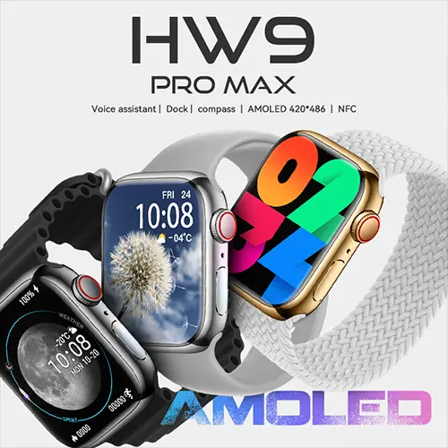 Hw9 Pro Max Smartwatch AMOLED Screen Smartwatches