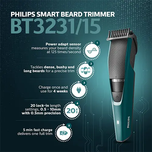 Philips BT3231/15 Smart Beard Trimmer Trimmers