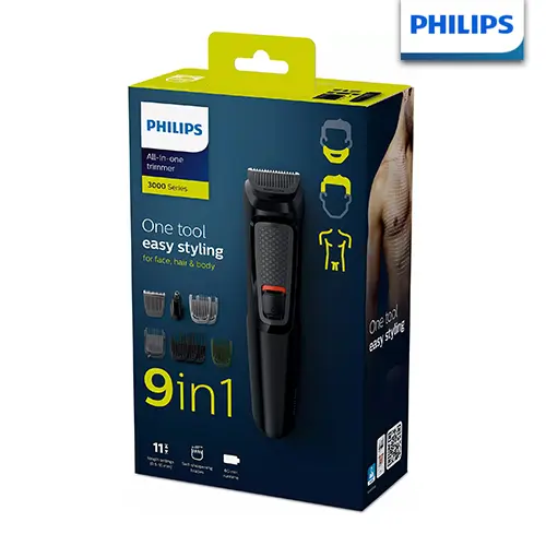 Philips 9 in 1 Trimmer Series 3000 Multi Grooming Kit MG3710/65 Trimmers