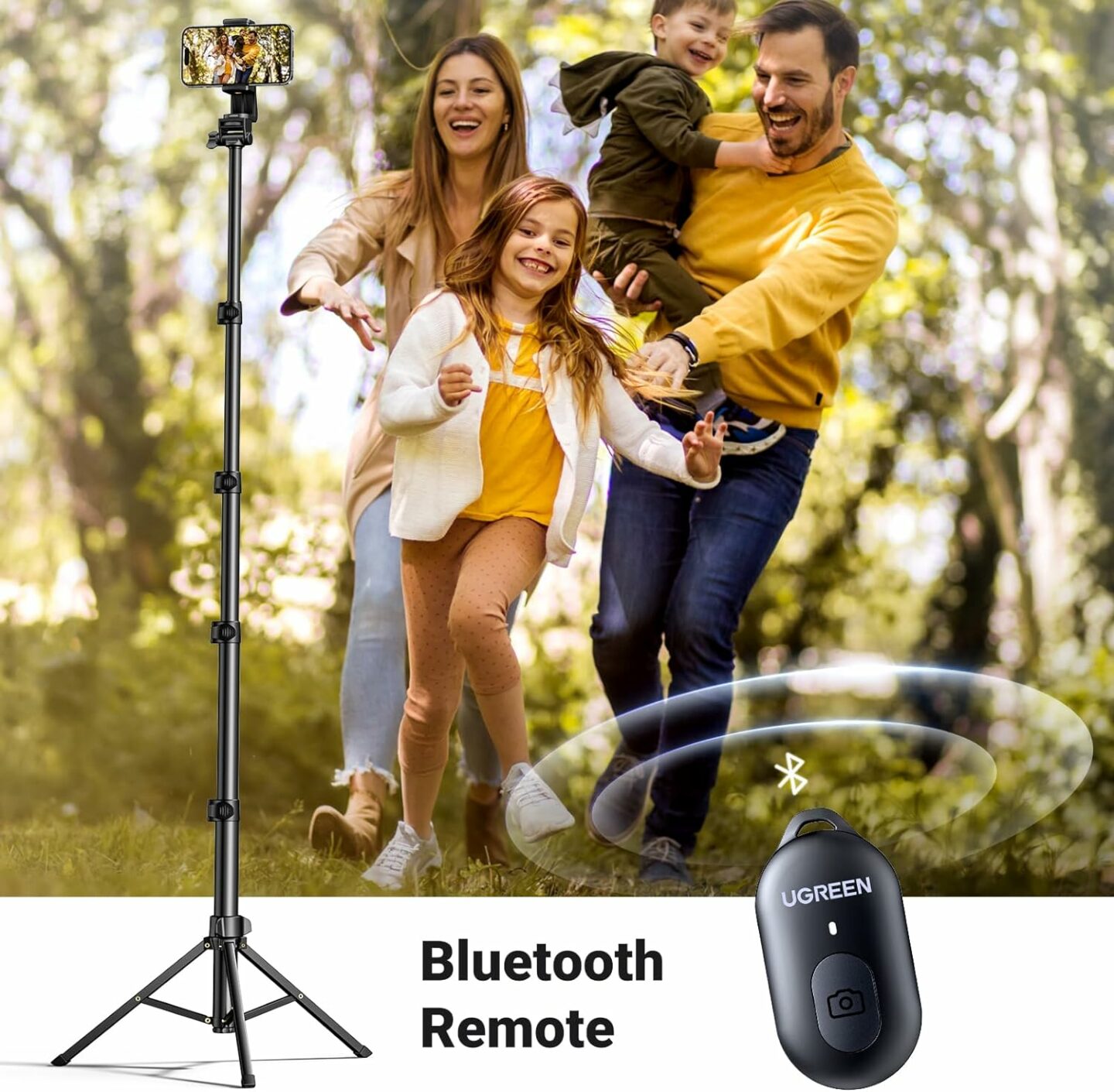 Selfie Stick Tripod with Bluetooth Remote UGreen LP354: Buy Selfie Stick Tripod with Bluetooth Remote in Sri Lanka | ido.lk