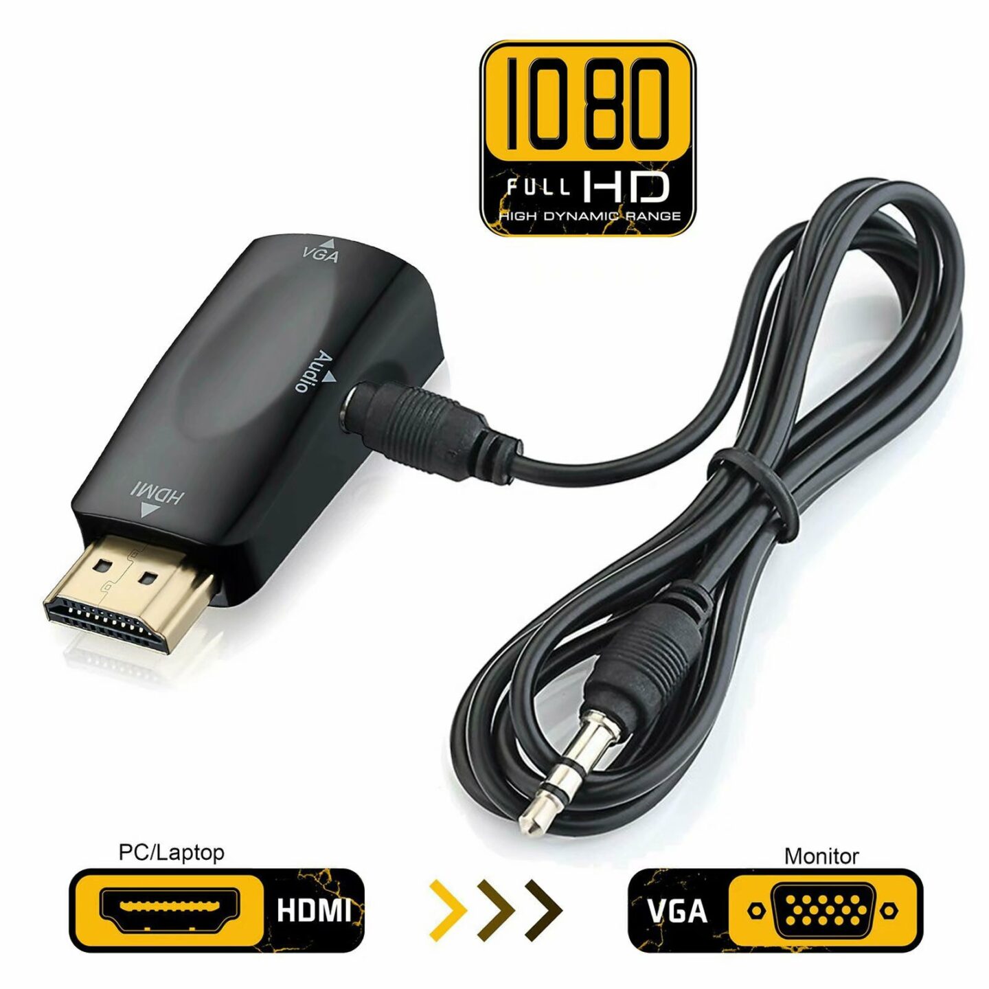 HDMI to VGA Converter Adapter with Audio: Buy HDMI to VGA Converter Adapter with Audio in Sri Lanka | ido.lk