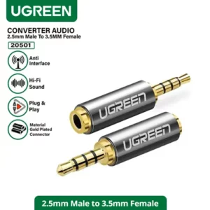 Ugreen 2.5mm Male to 3.5 Female Adapter Computer Accessories