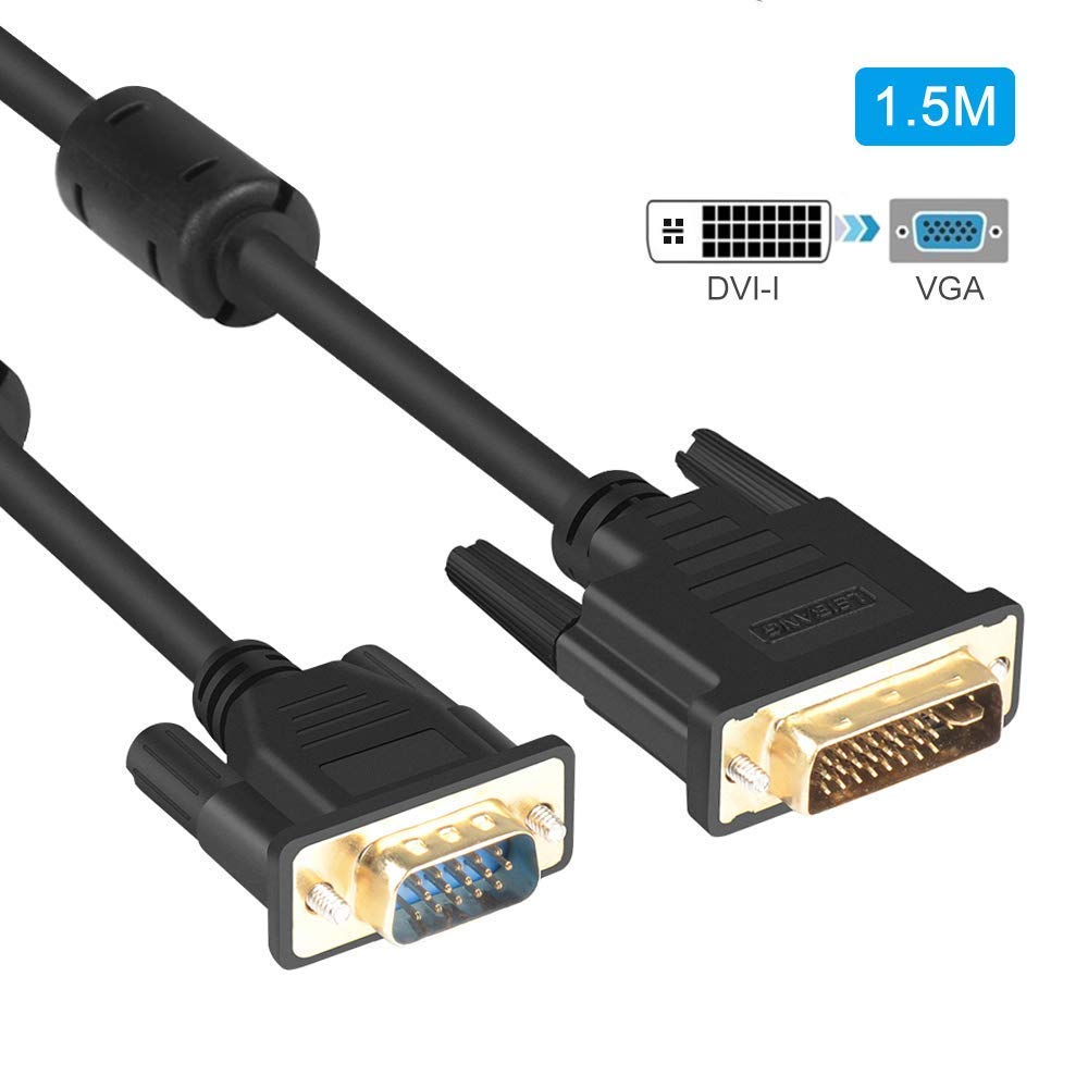 DVI Male to VGA Male Cable DVII 24+5 Converter in Sri Lanka ido.lk