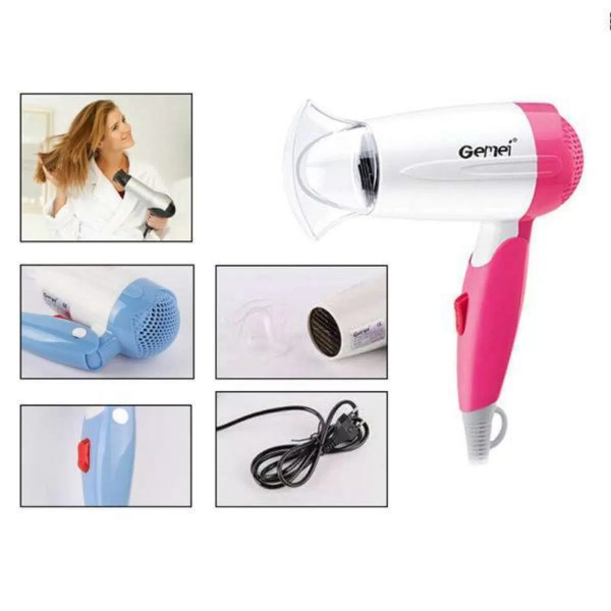 Gemei Hair Dryer GM1709 1000W in Sri Lanka ido.lk
