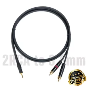 2 RCA to 3.5mm Stereo Audio Cable Premium Quality 1M in Sri Lanka | ido.lk