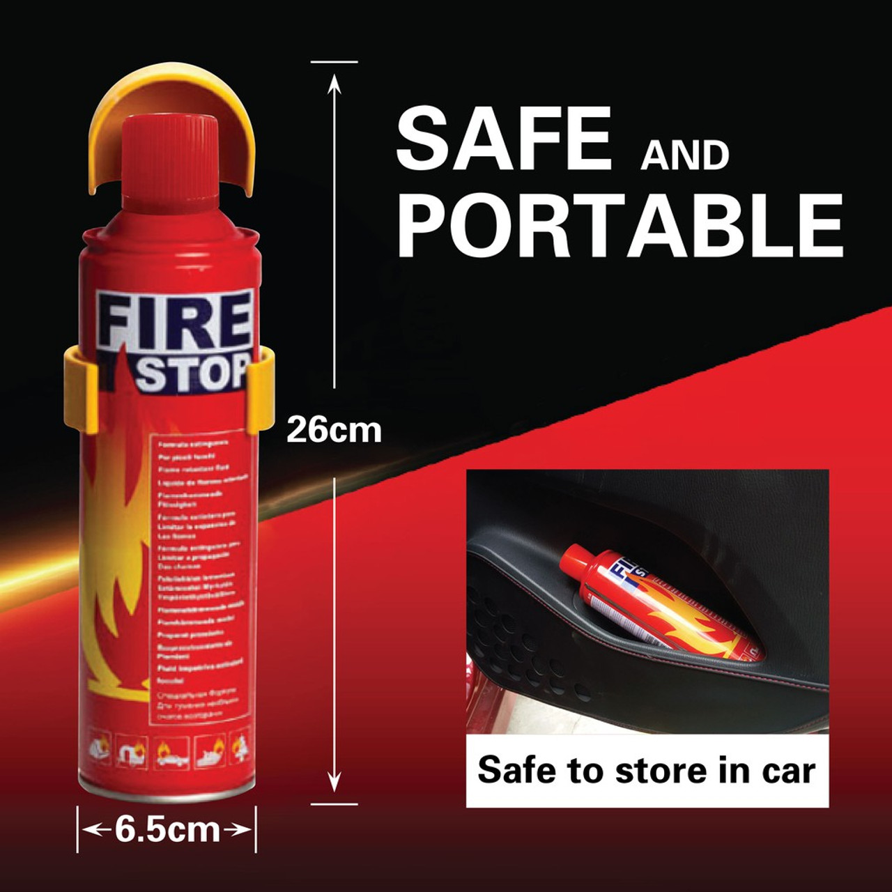 Fire Stop Portable Fire Extinguisher 500ml in Sri Lanka | ido.lk