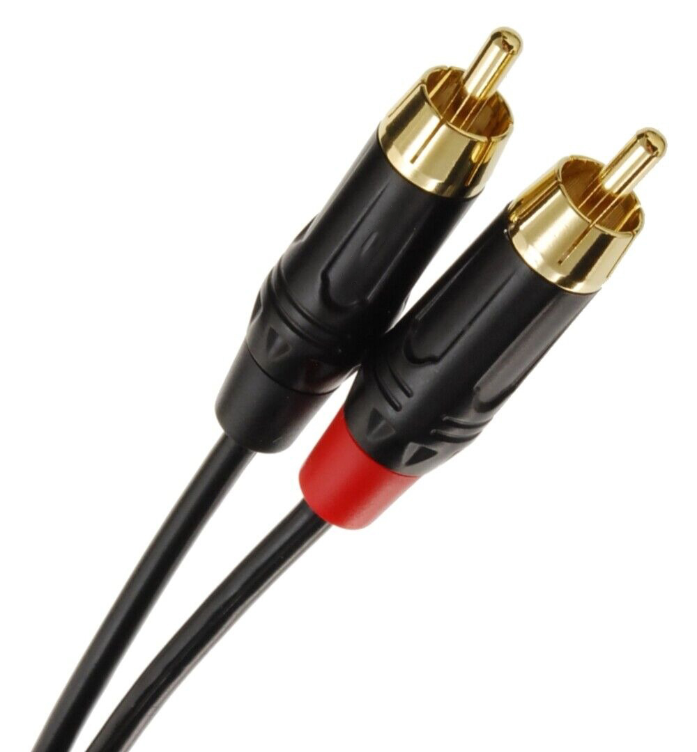 3ft CablesOnline Dual 1/4" Mono To Dual RCA Male Audio Cable – A6-A403