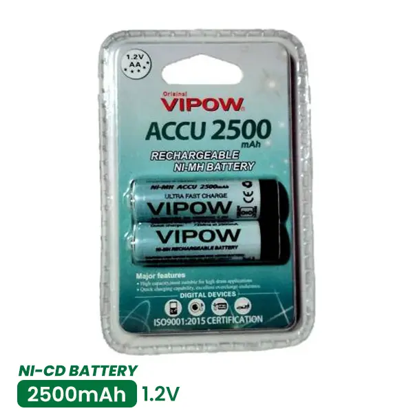AA Rechargeable NI-CD Batteries VIPOW ACCU 2500mAh in Sri Lanka | ido.lk