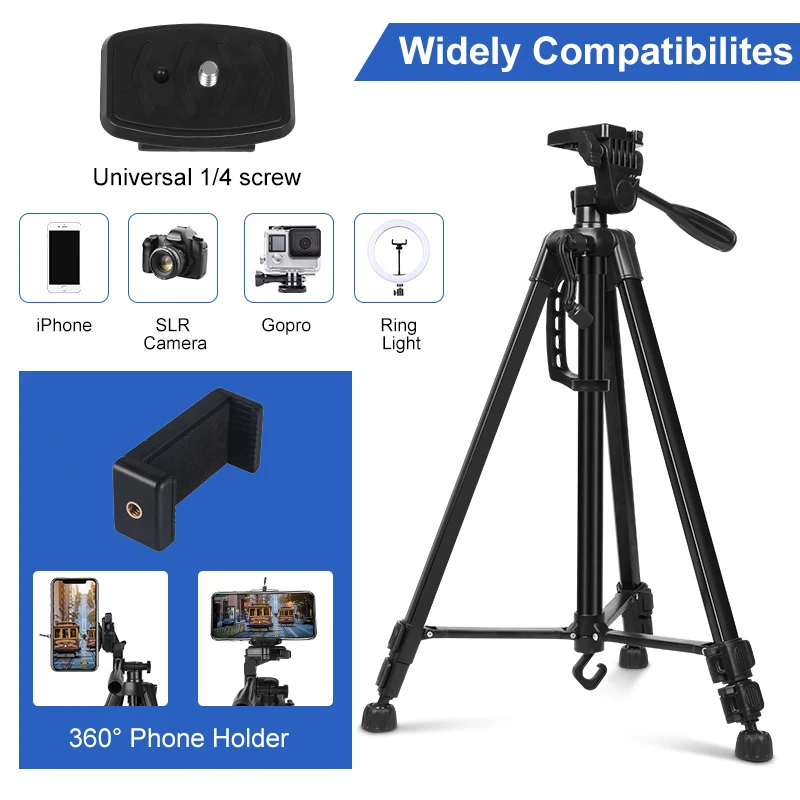 3366 Portable Tripod Stand for Phone/DSLR Camera - ido.lk