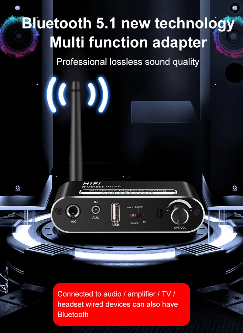 Multifunctional Wireless Bluetooth 5.1 Audio Receiver in Sri Lanka | ido.lk