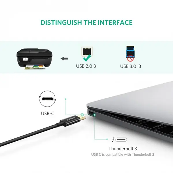 UGREEN USB C to Printer Cable 2M in Sri Lanka | ido.lk