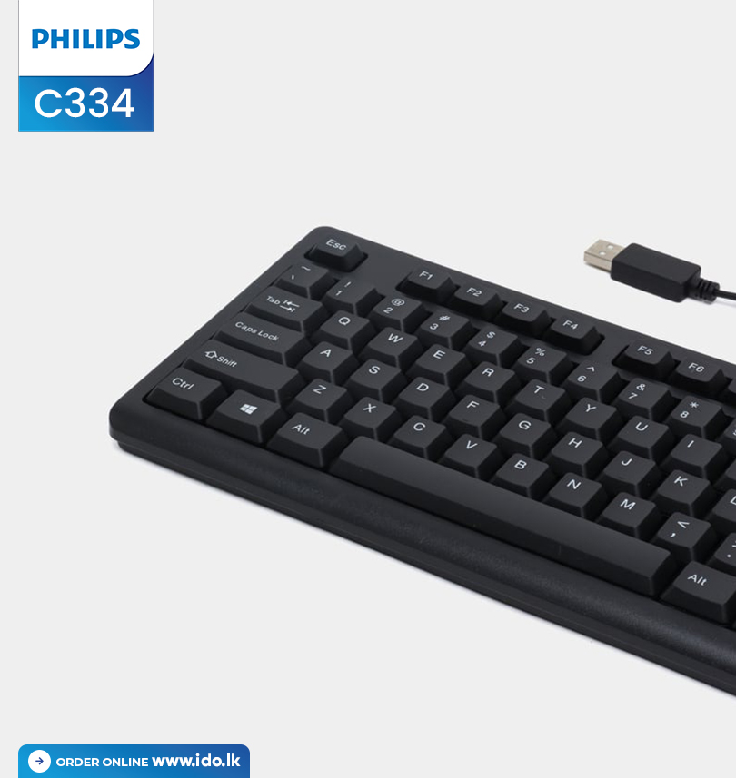Philips C334 Wired Keyboard and Mouse Combo Sri lanka@ido.lk
