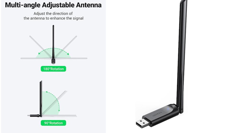 UGREEN 650Mbps USB WiFi Adapter Dual Band AC650 - ido.lk