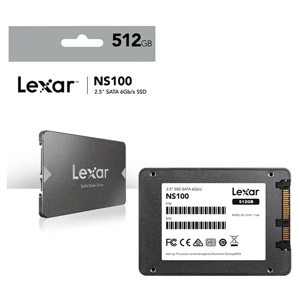 Lexar 512GB SSD NS100 2.5 Internal Hard Drive