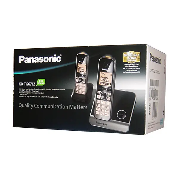 Panasonic KX TG6712 Dual Handset Cordless Phone ido.lk