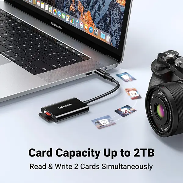 Type C Reader UGREEN USB Type C Card Reader 2 in 1 35622 - ido.lk
